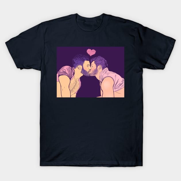 Kiss Him T-Shirt by JasonLloyd